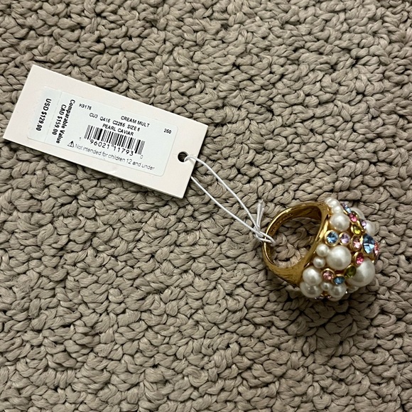 NWT Kate Spade Pearl Cavier ring. Size 6 - Picture 3 of 3